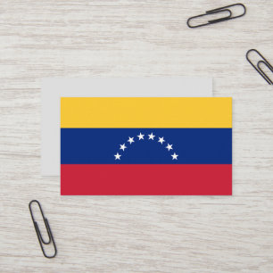 Tarjeta De Visita Bandera de Venezuela