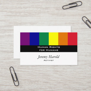 Tarjeta De Visita Bandera del arco iris
