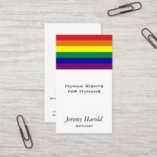 Tarjeta De Visita Bandera del arco iris