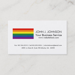 Tarjeta De Visita Bandera del arco iris del orgullo gay