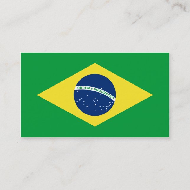 Tarjeta De Visita bandera del Brasil (Anverso)