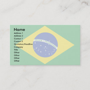 Tarjeta De Visita Bandera del Brasil