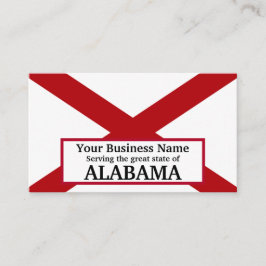 Tarjeta De Visita Bandera del estado de Alabama