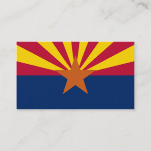Tarjeta De Visita Bandera del estado de Arizona