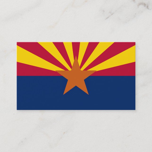 Tarjeta De Visita Bandera del estado de Arizona (Anverso)