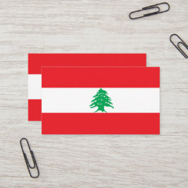 Tarjeta De Visita Bandera del Líbano