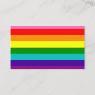 Tarjeta De Visita Bandera del Orgullo Gilbert