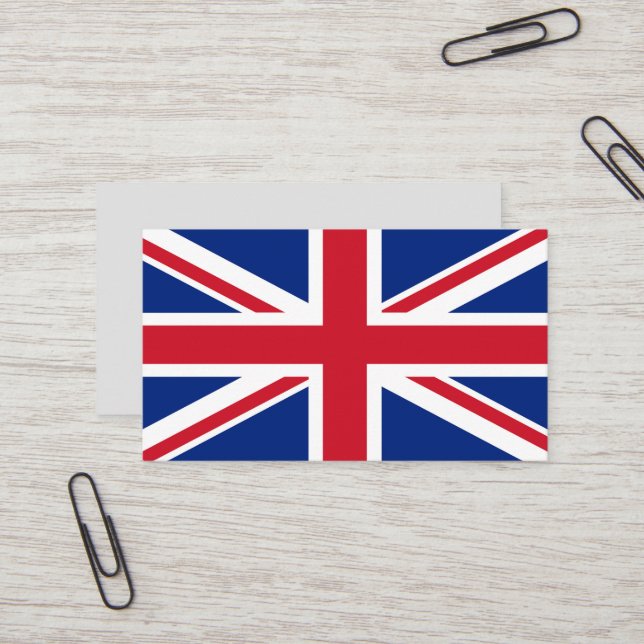 Tarjeta De Visita Bandera del Reino Unido (Anverso/Reverso In Situ)