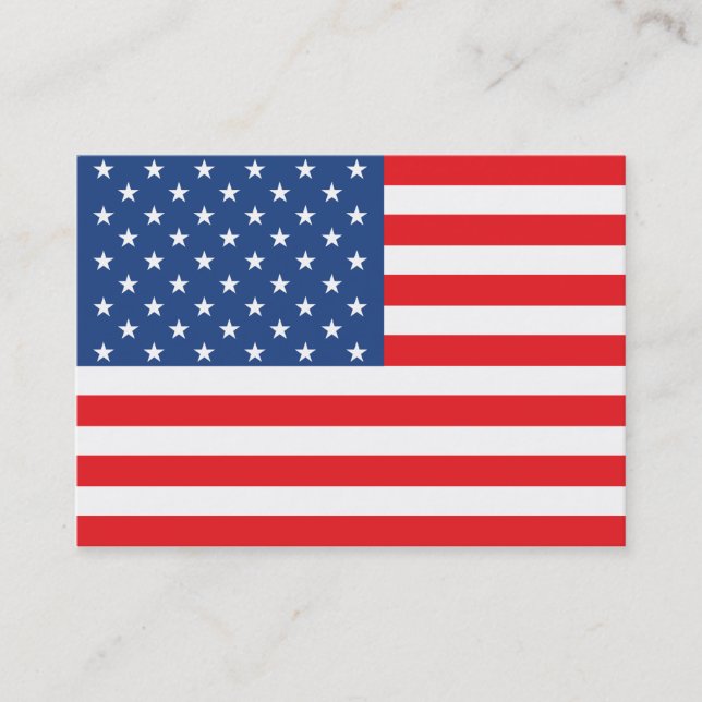 Tarjeta De Visita Bandera estadounidense (Anverso)