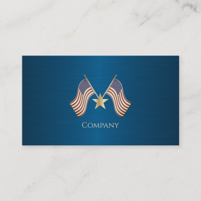 Tarjeta De Visita Bandera estadounidense (Anverso)