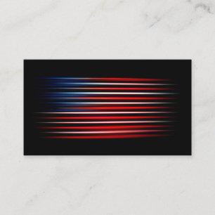 Tarjeta De Visita Bandera estadounidense abstracta a rayas