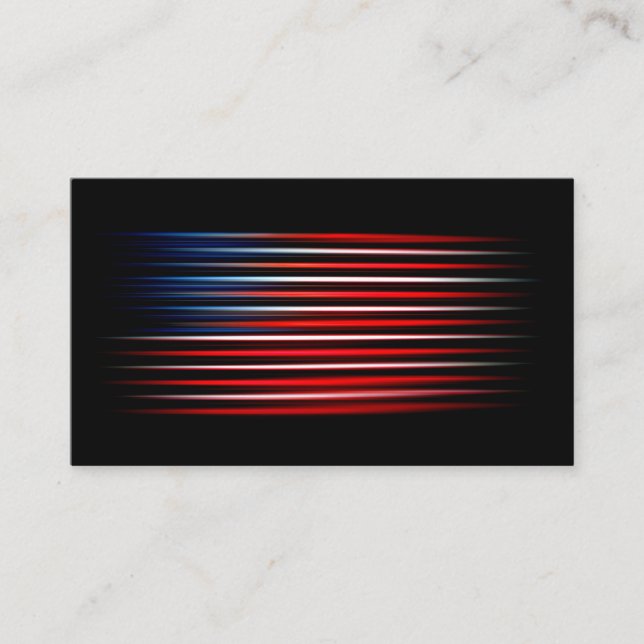 Tarjeta De Visita Bandera estadounidense abstracta a rayas (Anverso)