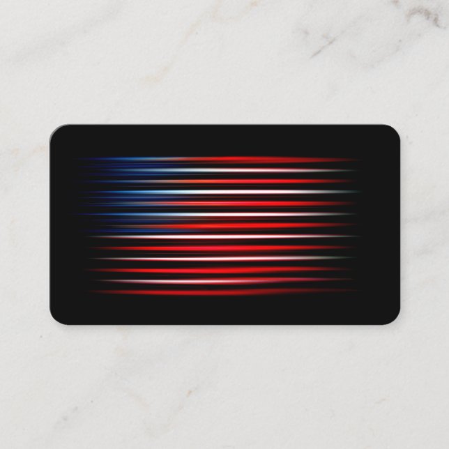 Tarjeta De Visita Bandera estadounidense abstracta a rayas (Anverso)
