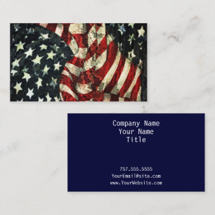 Tarjeta De Visita Bandera estadounidense-camuflaje por Shirley Taylo