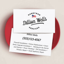 Bandera estadounidense del carpintero de Handyman