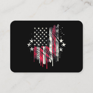 Tarjeta De Visita Bandera estadounidense miente a los Estados Unidos