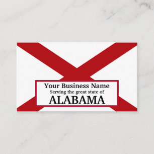 Tarjeta De Visita Bandera estatal de Alabama