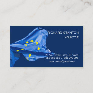 Tarjeta De Visita Bandera europea
