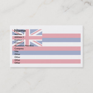 Tarjeta De Visita Bandera hawaiana