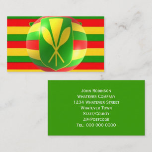Tarjeta De Visita Bandera hawaiana de estilo antiguo