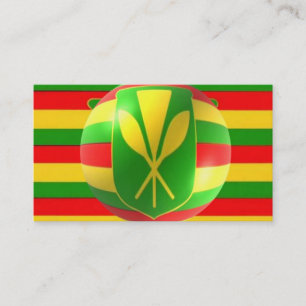 Tarjeta De Visita Bandera hawaiana de estilo antiguo