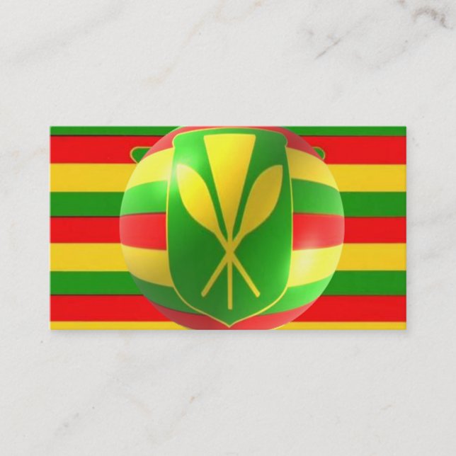 Tarjeta De Visita Bandera hawaiana de estilo antiguo (Anverso)