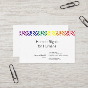 Tarjeta De Visita Bandera isométrica del arco iris de la armadura