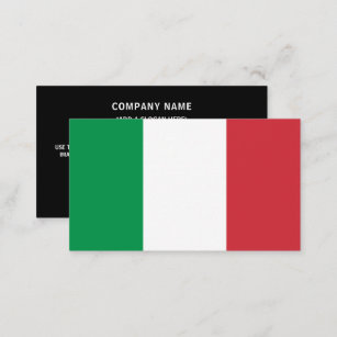 Tarjeta De Visita Bandera italiana, bandera de Italia