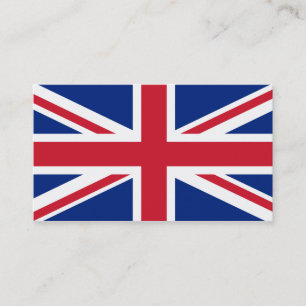 Tarjeta De Visita Bandera personalizada del Reino Unido