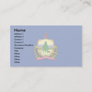 Tarjeta De Visita Bandera Vermont