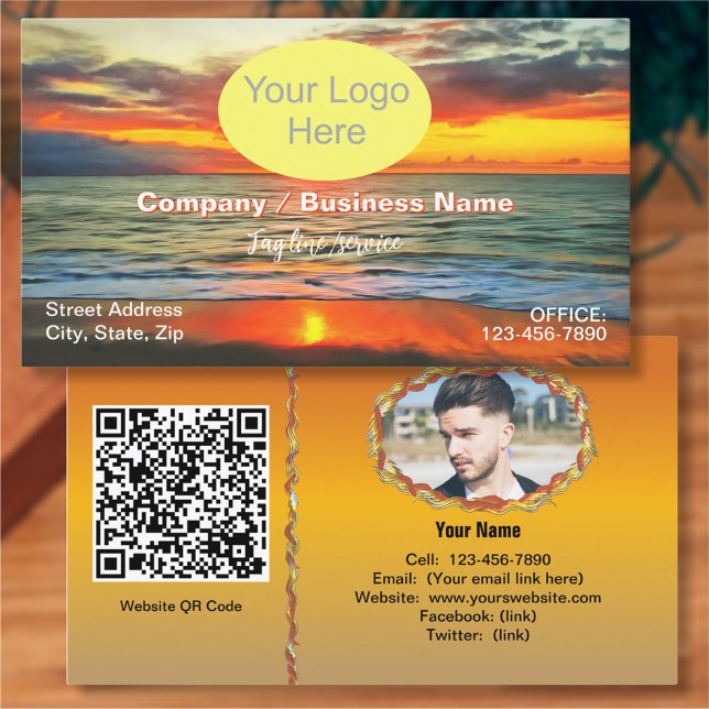 Tarjeta De Visita Banderas Bay Sunset 1738 QR Code (Subido por el creador)