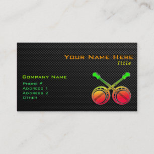 Tarjeta De Visita Banjos en duelo lisos