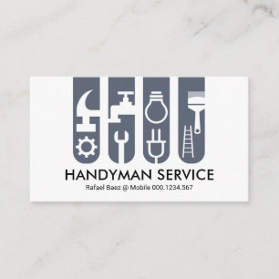 Tarjeta De Visita Banner de herramientas de mano de construcción