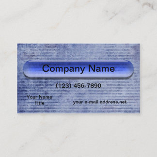 Tarjeta De Visita Banner Stripes en Moderno Blue Glass Bar