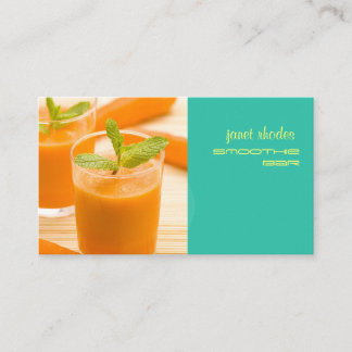 TARJETA DE VISITA BAR DE JUGO/JUGO DE CARROTA DE PIXDEZINAS