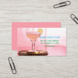 Tarjeta De Visita Bar & Lounge Pink Margarita