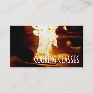 Tarjeta De Visita Bar restaurante de clases de cocina Chef de hierro