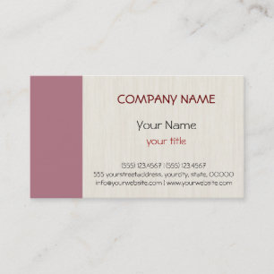 Tarjeta De Visita Bar rojo claro Profesional Elegante moderno