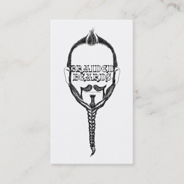 Tarjeta De Visita barbas trenzadas (Anverso)