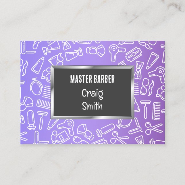 Tarjeta De Visita Barber Barbershop 💇 (Anverso)