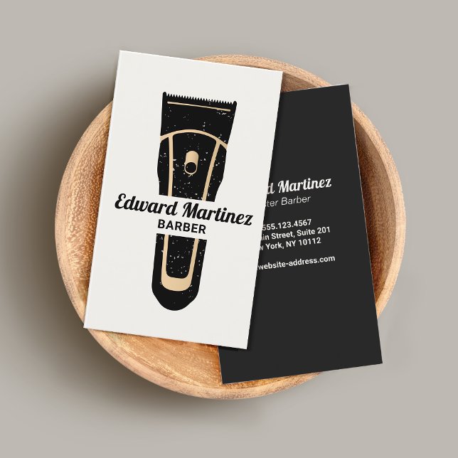 Tarjeta De Visita Barber Barbershop Electric Hair Clipper (Subido por el creador)