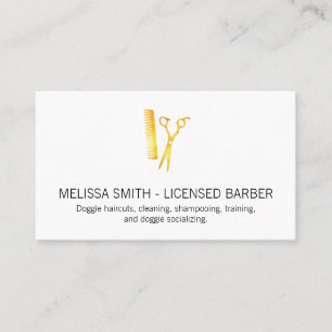 Tarjeta De Visita Barber con licencia