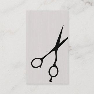 Tarjeta de visita Barber/Cosmetólogo (negro)