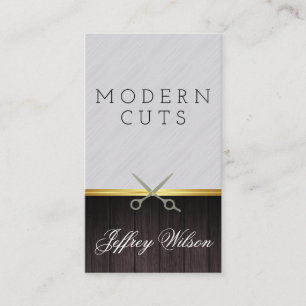 Tarjeta De Visita Barber elegante y moderno