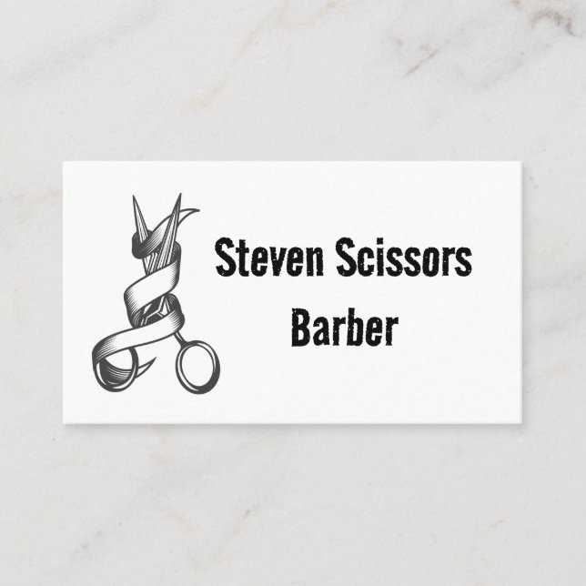 Tarjeta De Visita Barber Hair (Anverso)