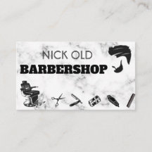Barber Hair Elegante lujo de mármol moderno