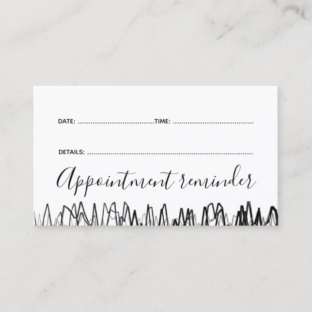 Tarjeta De Visita Barber Master Shop Next Visit Reminer Card (Anverso)