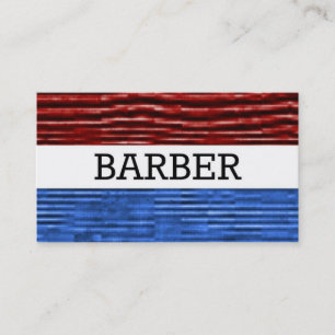 Tarjeta de visita Barber Patriótica