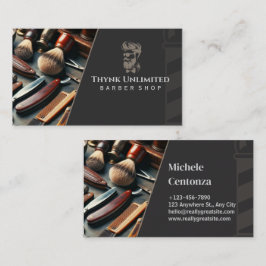Tarjeta de visita Barber - Personalizable
