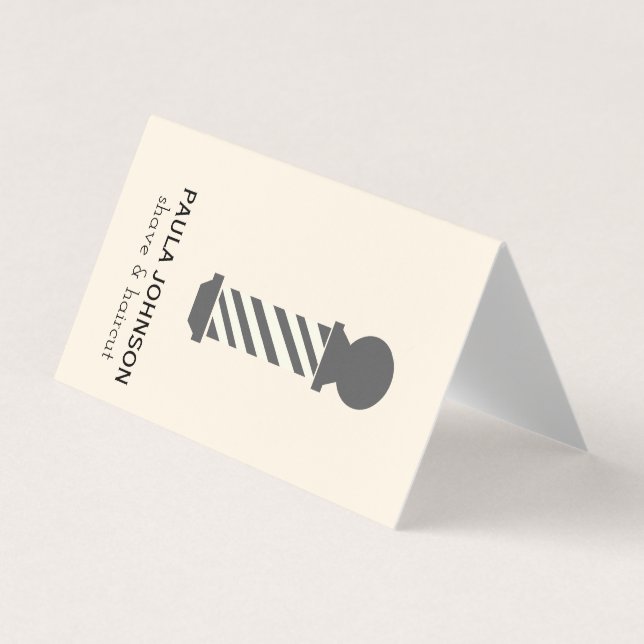 Tarjeta De Visita Barber Polo